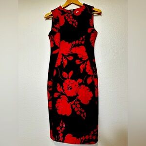 Elegant Red Floral Dress🎄